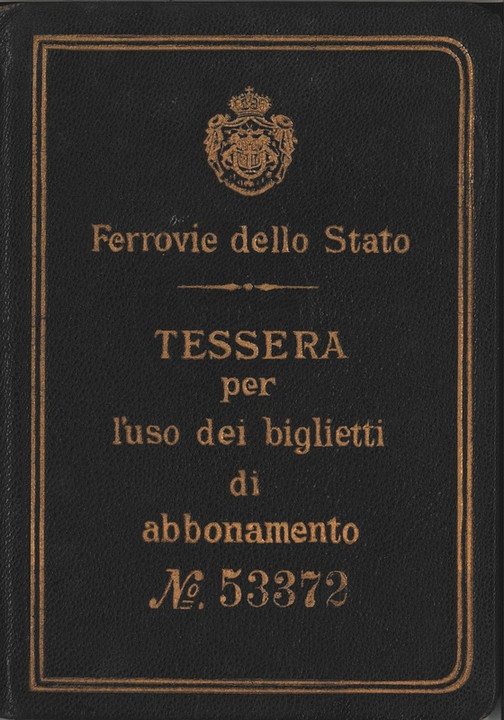&quot;Tessera per l&#039;uso dei biglietti di abbonamento N 53372&quot;